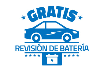 Auto con texto de revisión a domicilio de batería