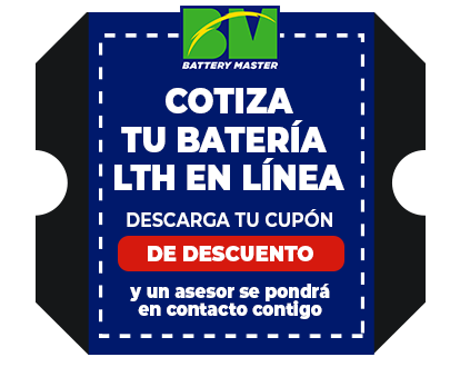 Cupón de descuento al cotizar batería lth en battery master
