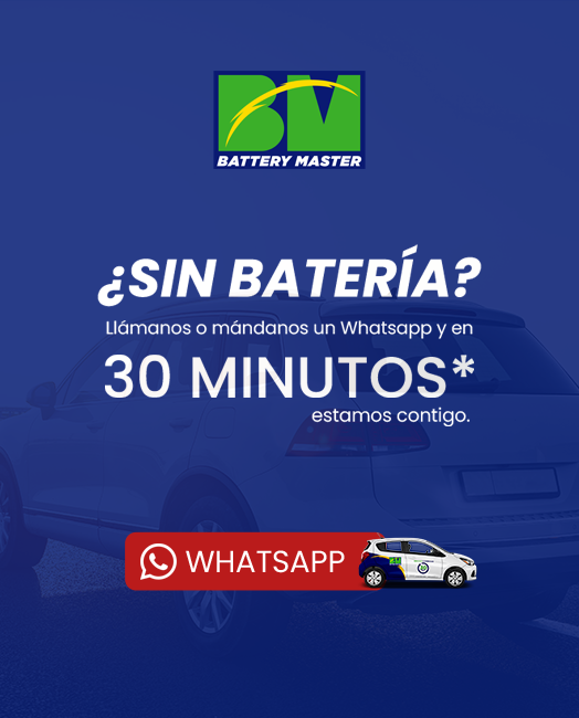 Camioneta de fondo y la leyenda: llámanos y en 30 minutos estamos contigo. Banner de carro con el texto: Whatsapp